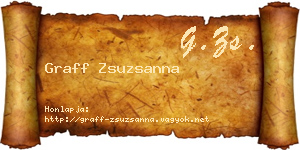 Graff Zsuzsanna névjegykártya